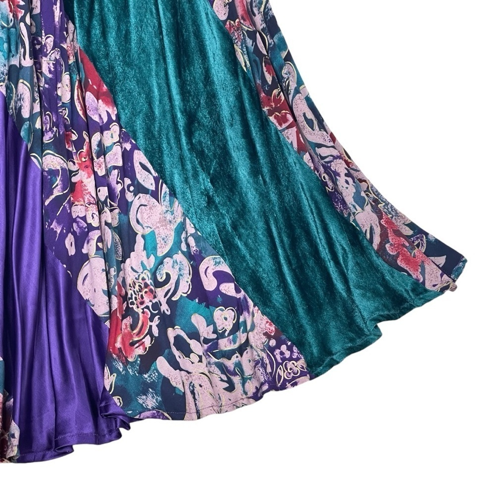 Carole Little Vintage Skirt 12 Midi Pull On Fairycore Romantic Ren Faire Gypsy - Picture 8 of 9